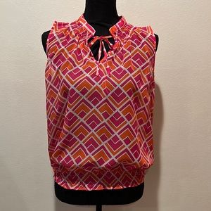 Gap Pink/Orange/White Top